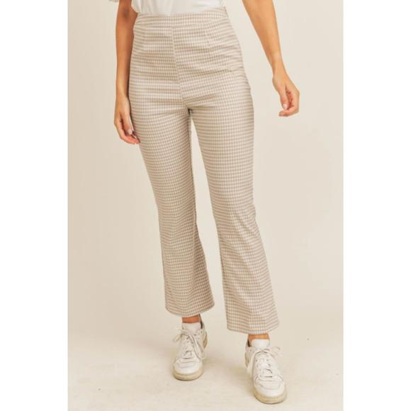 Sage Plaid Pants Set main image 0